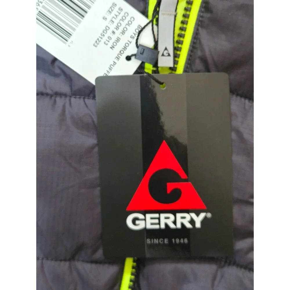 Gerry Boys Torque Puffer Size Small‎ Black/Flourscent Yellow NWT